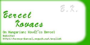 bercel kovacs business card